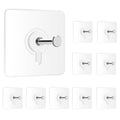 Heavy Duty Screw Wall Hook for Hanging | Metal Screw Hooks for Wall & Ceiling Hanging (Pack of 10)