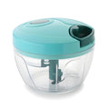 Manual Hand Pull Vegetable Chopper, Plastic, XL 1000ml, Purple, Pull String Cutter for Onions and Vegetables