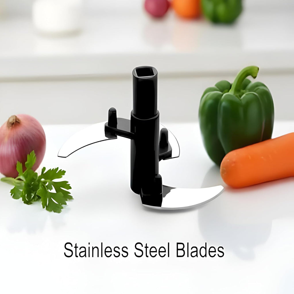Manual Hand Pull Vegetable Chopper, Plastic, XL 1000ml, Purple, Pull String Cutter for Onions and Vegetables