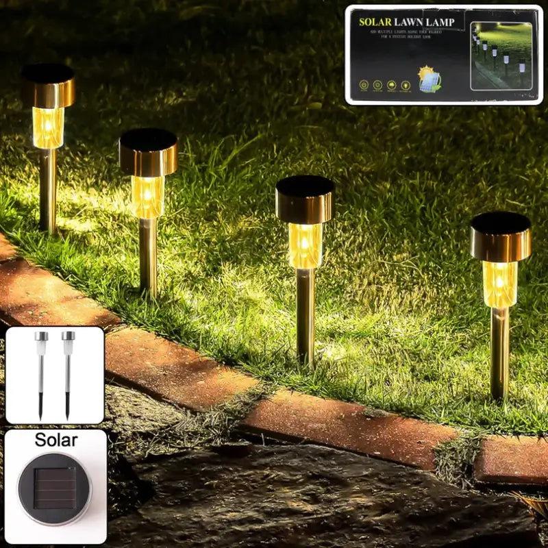12-Piece Solar Lawn Lamp Set – Outdoor Garden Lights ( default, Standard )