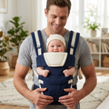 4-in-1 Baby Carrier Backpack | Adjustable Cotton Baby Carry Bag with Shoulder Support | Front & Back Carry for Infants & Toddlers (Up to 15 kg) ( default, OS )