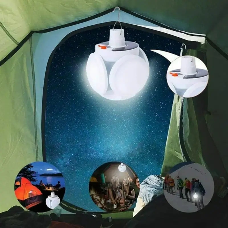 Solar Camping Light – USB Rechargeable Emergency LED | Quickslice ( default, OS )