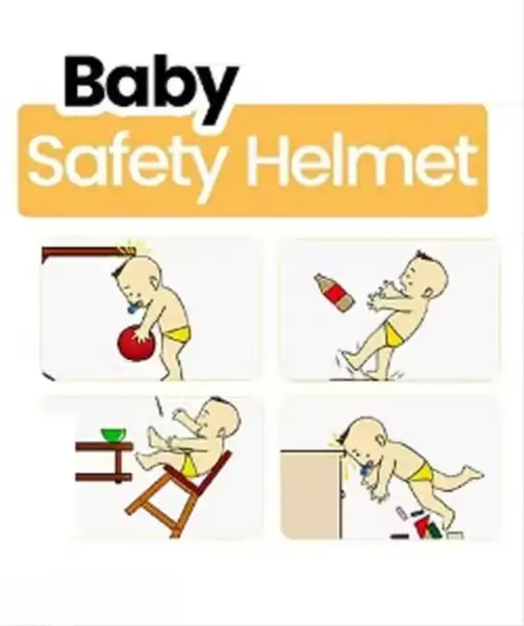 Baby Head Safety Helmet for Crawling & Walking Babies – Soft Head Guard ( default, Standared )