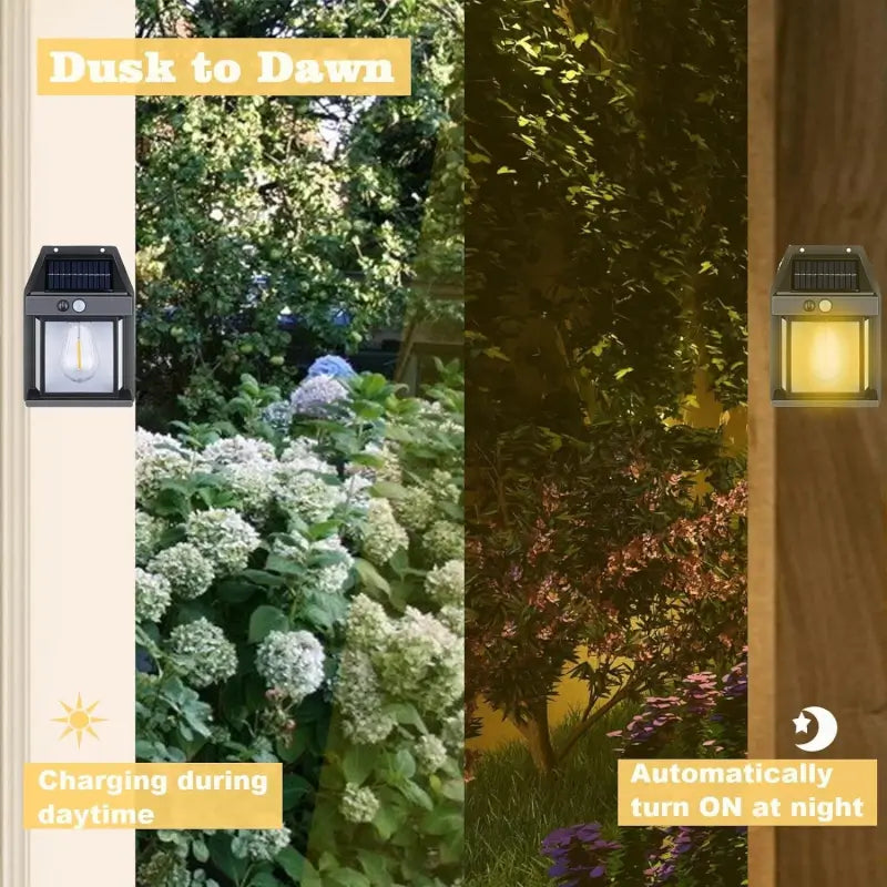 Solar Wall Lights / Lamp Outdoor, Wireless Dusk to Dawn Porch Lights Fixture, Solar Wall Lantern with 3 Modes & Motion Sensor, Waterproof Exterior Lighting with Clear Panel (1 Pc ) ( default)