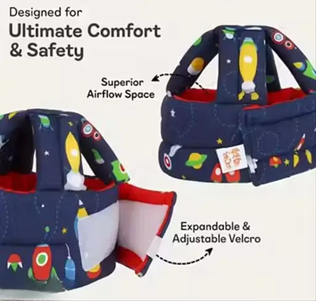 Baby Head Safety Helmet for Crawling & Walking Babies – Soft Head Guard ( default, Standared )